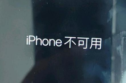 旺苍苹果服务网点分享锁屏界面显示“iPhone 不可用”如何解决 