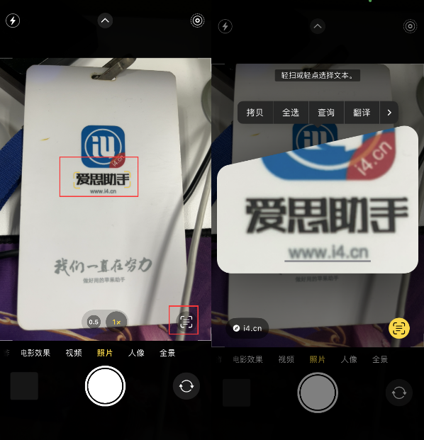 旺苍苹果手机维修分享升级iOS 16后如何通过相机翻译文本 