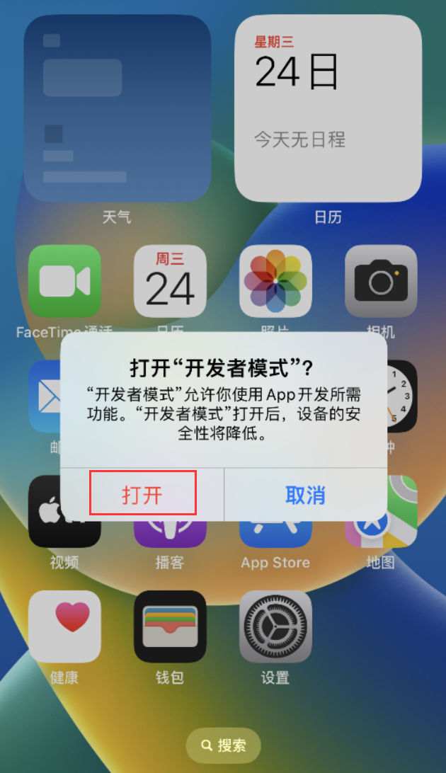 旺苍苹果手机维修分享如何打开开发者模式 