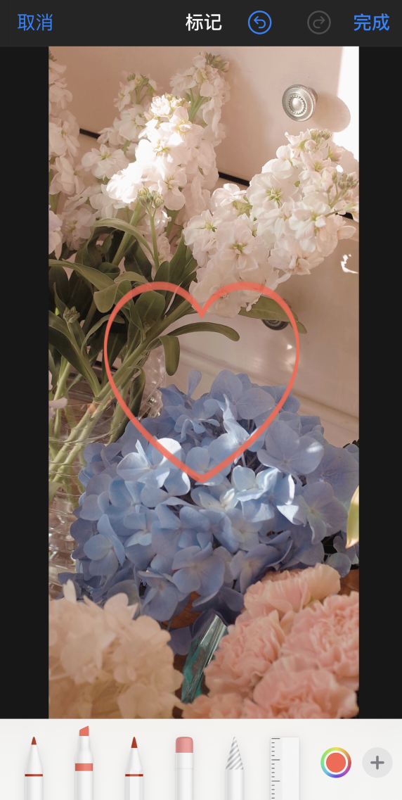 旺苍苹果手机维修分享iPhone 12 如何在照片上涂鸦 